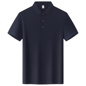 Custom Made Polo Shirt Quick Dry Short Sleeve Solid Color Polyester Work Wear Daily Use - Product Image 2