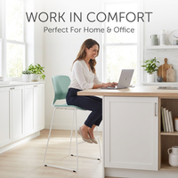 Chaise de bureau ergonomique moderne AOR en PP, siège en mousse haute élasticité monobloc, chaise pivotante, hauteur réglable, couleur personnalisée, garantie 2 ans