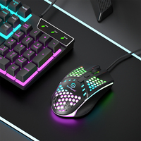 Combo de jeu 4 en 1, clavier et souris USB filaires RGB, tapis de souris et casque, ensemble pour joueur sur ordinateur