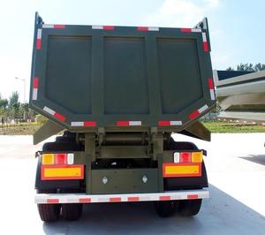 Hydraulic U Shape Type Steel Tipper Dump Semi <b>Trailer</b> for 33CBM 35CBM 40T 50T 60T 70T With 3 4 5 Axle 3Axles 4Axles - Product Image 3