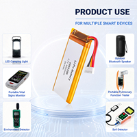 Paket Baterai LiPo 8000mAh 1055100 CNRY-3.7V-1S2P PCM NTC 5Pin JST Alat Tenaga Listrik Power Bank OEM ODM 0~45/-20~60