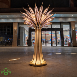 Senzhao Customized Modern Outdoor Decoration Abstract <b>LED</b> Motif <b>Light</b> <b>Tree</b> Sculpture - Product Image 2
