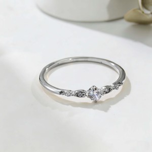 Light Luxury Stainless Steel Thin Band Pave Zircon Ring-Trendy 18K Gold Plated Wedding & Gift Jewelry for Everyday Wear - Product Image 4