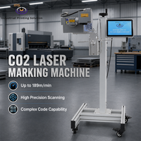 Machine de marquage laser CO2 haute vitesse IPS-LC60 F MG 60W pour le codage de la date et des lots sur les lignes d'emballage des boissons