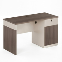 Bureau de travail moderne en gros avec armoire de rangement mobile intégrée, table d'ordinateur pour personnel, idéal pour les grands projets de bureaux