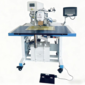 Máquina de coser industrial programable de cama plana de una aguja para ribetes de bolsillos, de alta velocidad, automática, para solapas de camisas - Product Image 2