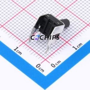 TC-6615-10.5-160 Tactile Switch Through hole,7.5x6mm Switch Single Pole Single Throw Round Button 1.6N Right Angle Insert - Product Image 2