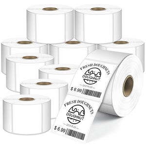 Etiquetas Térmicas con Reverso Negro de 2x2 Pulgadas, <span class=keywords><strong>750</strong></span>/Rollo, Perforadas, Resistentes al Agua para Inventario y Etiquetas de <span class=keywords><strong>Precio</strong></span> - Product Image 2