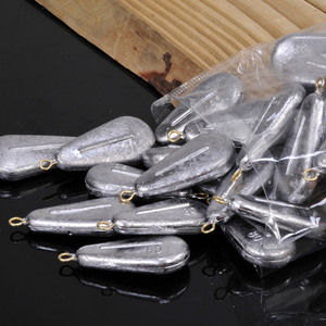 Plomada Plana Aohu de 30g, 40g, 50g, 60g, 80g, 100g, 120g con Anzuelo Giratorio para Pesca de Fondo - Product Image 1