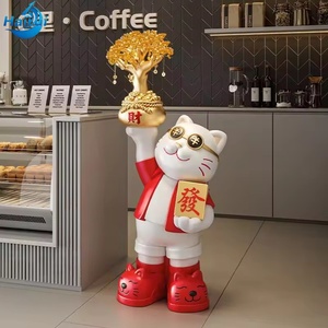 รูปปั้นรูปปั้นแมวนำโชครูปปั้นแมวนำโชคของตกแต่งบ้าน - Product Image 3