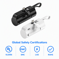 Petit chargeur pour la mini banque de puissance de Samsung 5000mAh avec le paquet mignon intégré de câble/support de batterie