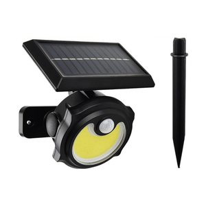 Lampe murale solaire extérieure étanche avec détecteur de mouvement IP65 pour jardin, allée, cour, éclairage de rue, style à brancher - Product Image 2