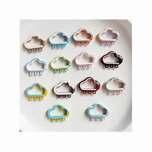 Metal Keychain Cloud Buckle Keyring Clasp DIY Bag Clips Hook Dog Chains Buckle Connector Key Rings Jewelry