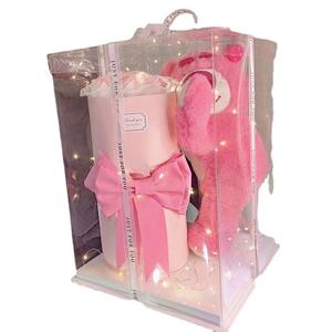 Novedades Románticas, Ramo <span class=keywords><strong>de</strong></span> Flores Eternas, Ramos <span class=keywords><strong>de</strong></span> Rosas Teddy, Osos Eternos, Regalo <span class=keywords><strong>de</strong></span> San Valentín, Oso <span class=keywords><strong>de</strong></span> Fresa - Product Image 4