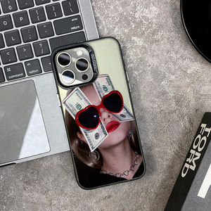 Funda para Teléfono con Diseño de Chica de Moda y Dinero para <span class=keywords><strong>iPhone</strong></span> 17 16 15 14 13 12 11 Pro Max Plus 7 8 X XS <span class=keywords><strong>XR</strong></span>, Cubierta de Riqueza Súbita - Product Image 3