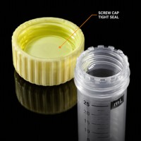 Tube à centrifuger en plastique de 25 ml, stérile, design citron, emballé en sachet, consommables de laboratoire jetables, largement utilisés dans la recherche médicale