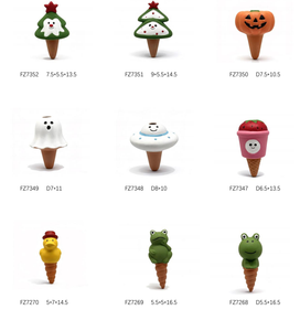 Globi Autoirriganti a Forma di <span class=keywords><strong>Zucca</strong></span> di Halloween, Picchetti per Irrigazione in Terracotta, Irrigatore Automatico per Piante - Product Image 6