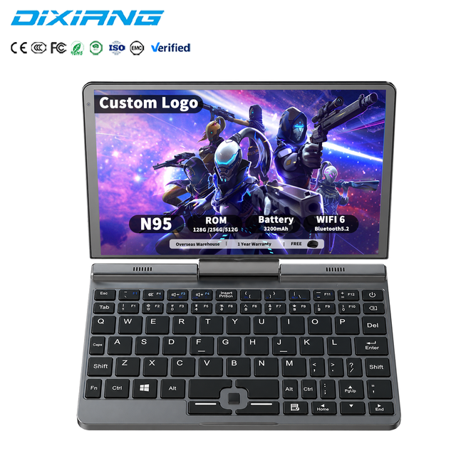 OEM ODM 8 Inch Detachable Convertible Laptop 10-Point Multi Touch Intel N95 12GB DDR5 SSD Win11 Business Portable Computer