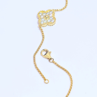 Pendentif Moissanite Personnalisé en Or 18K, Chaîne Entièrement Pavée, Collier Statement pour Femme en Moissanite VVS