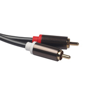 Câble audio coaxial à fibre optique avec tête plaquée or en cuivre 2RCA mâle double XLR femelle gaine en PVC moniteur microphone ordinateur