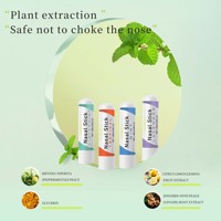 Bâtonnet nasal d'inhalation naturel pour la relaxation quotidienne, marque privée, portable, pour une respiration facile avec huile essentielle