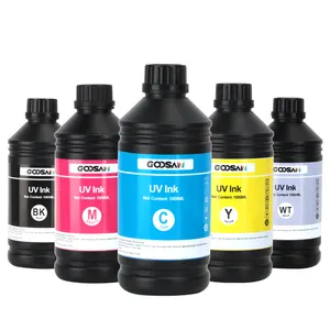 Tinta solvente UV para Km 512 Km512 14PL para Roland Versa para impresión flexográfica de Toyo, Dx7, 1 de 2 pulgadas