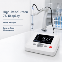 Nouveauté : pH-mètre numérique de paillasse DPH100 avec précision de 0,1, écran LCD, personnalisable OEM, appareil de mesure de laboratoire