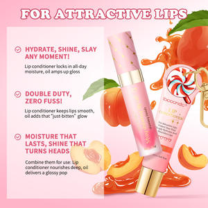 Lip <strong>Oil</strong> Lipstick Set Lightweight Peach Flavor Lipgloss Lip Deeply Moisturizing Long Lasting Hydration Lip Makeup Cosmetics - Product Image 6