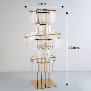 <span class=keywords><strong>Moderno</strong></span> Portafiori in Metallo Dorato Stabile ed Ecologico, Senza Elettricità, per <span class=keywords><strong>Centrotavola</strong></span> Matrimoniali ed Eventi - Product Image 4