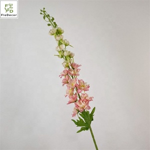 Commercio all'ingrosso di seta lungo ramo Delphinium stelo <span class=keywords><strong>fiori</strong></span> <span class=keywords><strong>viola</strong></span> blu floreale matrimonio disposizione - Product Image 5