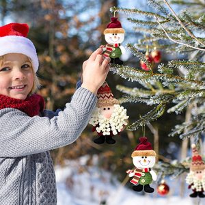 Gelukkig Nieuwjaar Kerstversieringen Kerstcadeau Santa Claus Sneeuwpop Boom Hanger Pop Hangen Voor Thuis Noel Natal Decoraties - Product Image 5