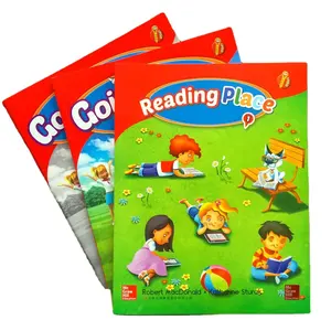 Livro infantil para colorir personalizado de alta qualidade, preço barato, papel extravagante com texturas de imagens reais, aprendizagem em inglês