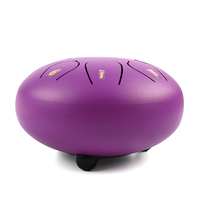 Tambour à langue en acier professionnel personnalisé de 6 pouces à 8 tons, ensemble de handpan, tambour éthéré, instruments de musique professionnels