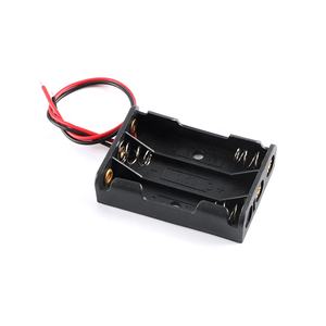 AAA-Batteriehalter mit Anschlüssen für <span class=keywords><strong>2</strong></span>/<span class=keywords><strong>3</strong></span>/4 Batterien, 2xAAA 3xAAA 4xAAA 1,5V, Schwarzer Kunststoffbehälter - Product Image 5