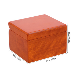 Boîte à musique Vintage en bois à vent Boîte à musique en bois massif Mécanique Miniature Design classique Ballerine Décor <span class=keywords><strong>de</strong></span> bureau Années 60 Son - Product Image 3