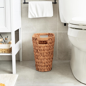 Cesto <span class=keywords><strong>portaoggetti</strong></span> in vimini naturale in tessuto a mano cesto <span class=keywords><strong>portaoggetti</strong></span> in rattan con manici <span class=keywords><strong>per</strong></span> bagni - Product Image 5