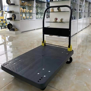 재료 취급 야외 금속 접이식 헤비 듀티 핸드 카트 트롤리 제조업체 플라스틱 카트 및 트롤리 - Product Image 3