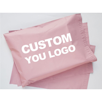 Sacs en plastique de conception de Logo imprimé personnalisé pour vêtements t-shirt sacs en plastique imperméables sacs en plastique noirs