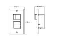 Détecteur de mouvement infrarouge automatique extérieur Pdlux PD-PIR123 pour éclairage LED mural 220v 110v, capteur de position