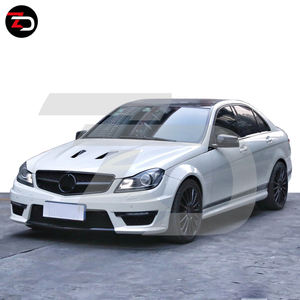 2008-2014 pour 1:1 <span class=keywords><strong>C63</strong></span> Kit Carrosserie avec Pare-chocs Avant Ailes Jupes Latérales Pare-chocs Arrière Capot pour <span class=keywords><strong>Mercedes</strong></span> Classe C W204 <span class=keywords><strong>C63</strong></span> C200 C300 - Product Image 3