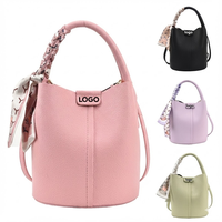 Sac seau à poignée en écharpe de style nouveau, motif litchi, cuir synthétique, sac à main pour femme, fabricant de sacs à main pour femmes, vente en gros