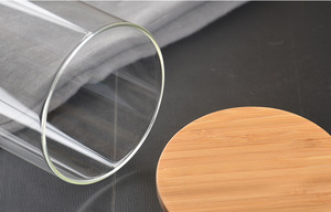Casa mercancías sellado hermético tarro de <span class=keywords><strong>cristal</strong></span> con la tapa de Bambú - Product Image 4