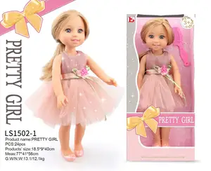 14.5 Inch Girl Doll Fashion Dolls with Fine Hair for Styling Clothes Shoes Purse and Accessories Princess Doll for Girl