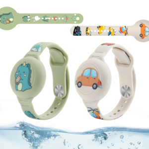สายรัดข้อมือซิลิโคนกันน้ำสำหรับเด็ก พร้อม AirTag ซ่อนในตัว หมุนได้ 360 องศา °   ที่ยึดเครื่องติดตามน้ำหนักเบาพร้อมการปกป้องแบบเต็มรูปแบบ - Product Image 6