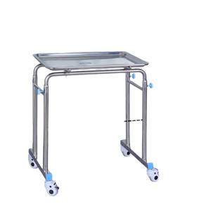 Carrito de Acero Inoxidable para Instrumental Médico, Carro Móvil para Instrumental Dental, Soporte Ajustable de un Solo Brazo para Bandejas Quirúrgicas - Product Image 1