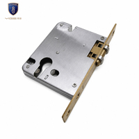 Corps de serrure de porte en acier inoxydable P60 avec plaque de languette carrée en cuivre pour ensemble de serrure de porte en bois, directement de l'usine