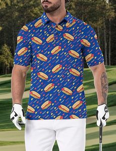 Polos de golf para hombre, camisetas de manga corta, Polo seco de rendimiento, camisetas de golf informales que absorben la humedad - Product Image 2
