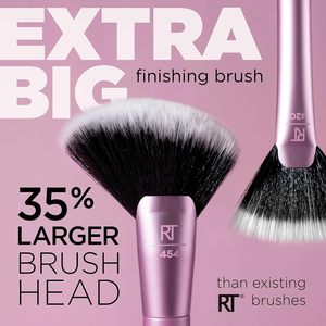 0311 <span class=keywords><strong>Real</strong></span> Technique Extra Big Finishing Grand <span class=keywords><strong>pinceau</strong></span> de maquillage pour <span class=keywords><strong>poudre</strong></span> bronzante Highlight Contour Poils synthétiques sans cruauté - Product Image 2