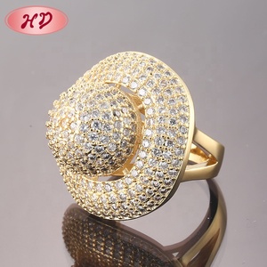 Moda toptan değerli taş takı Dubai kişiselleştirilmiş altın yüzük - Product Image 3