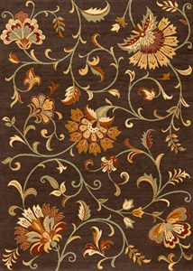 Hand Tufted Floral Design Custom Colors Custom Shape Wool Silk Area Rug Rectangle Modern Style Stain Resistant Non-Slip - Product Image 5